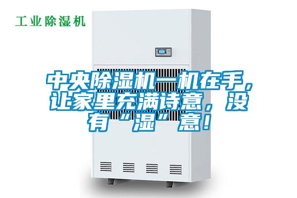 中央除湿机一机在手,让家里充满诗意,没有“湿”意!