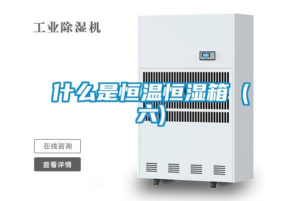 什么是恒温恒湿箱(六)