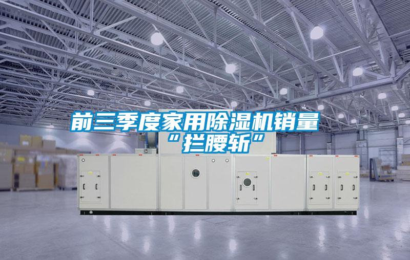 前三季度家用除湿机销量“拦腰斩”