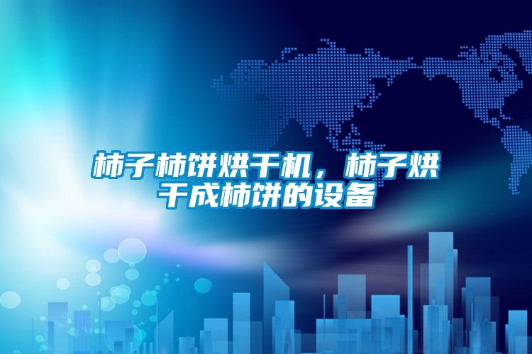 柿子柿饼烘干机,柿子烘干成柿饼的设备