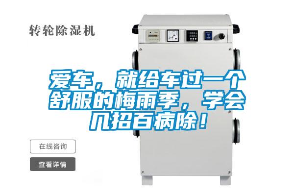 爱车，就给车过一个舒服的梅雨季，学会几招百病除！