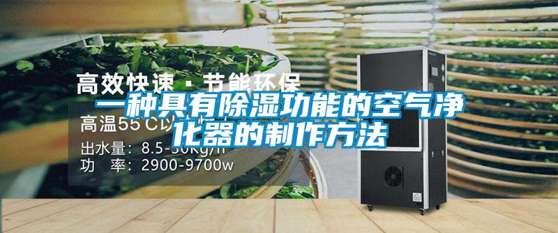 一种具有除湿功能的空气净化器的制作方法