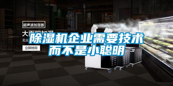 除湿机企业需要技术而不是小聪明