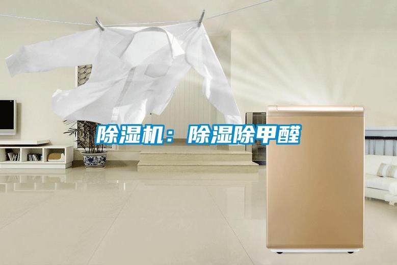 除湿机:除湿除甲醛