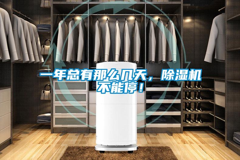一年总有那么几天，除湿机不能停！
