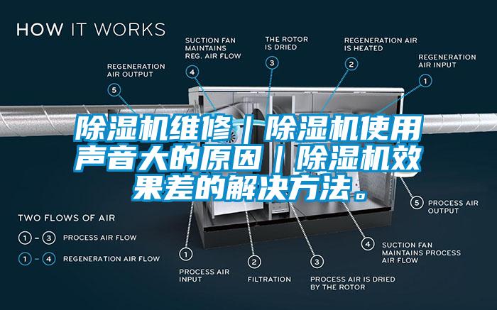 除湿机维修｜除湿机使用声音大的原因｜除湿机效果差的解决方法。