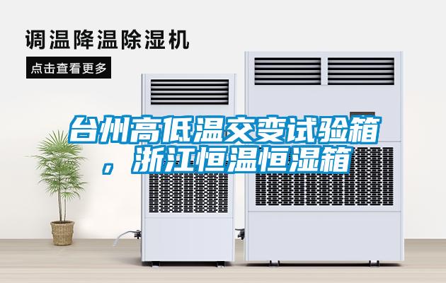 台州高低温交变试验箱，浙江恒温恒湿箱
