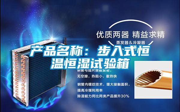 产品名称：步入式恒温恒湿试验箱