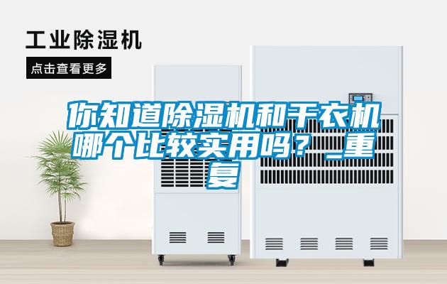 你知道除湿机和干衣机哪个比较实用吗？_重复