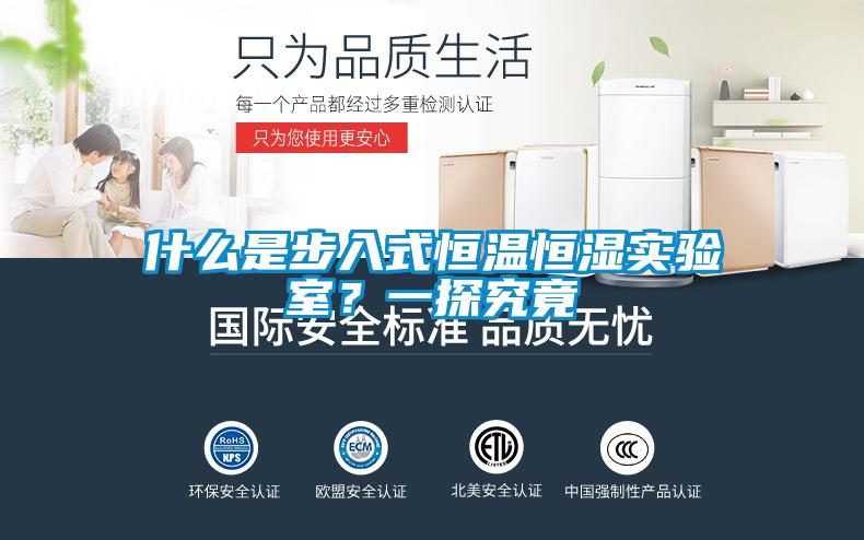 什么是步入式恒温恒湿实验室？一探究竟