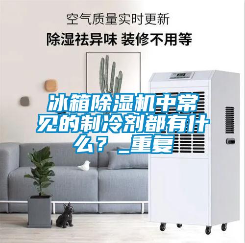 冰箱除湿机中常见的制冷剂都有什么？_重复