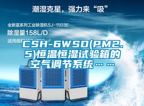 CSH-6WSD(PM2.5)恒温恒湿试验箱的空气调节系统……