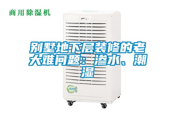 别墅地下层装修的老大难问题：渗水、潮湿