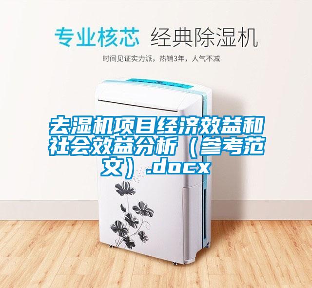 去湿机项目经济效益和社会效益分析(参考范文).docx