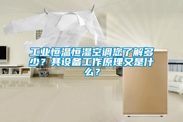 工业恒温恒湿空调您了解多少？其设备工作原理又是什么？