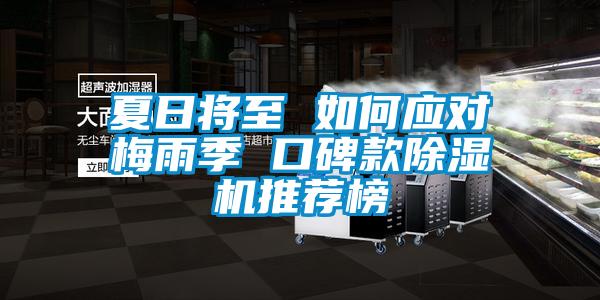 夏日将至 如何应对梅雨季 口碑款除湿机推荐榜