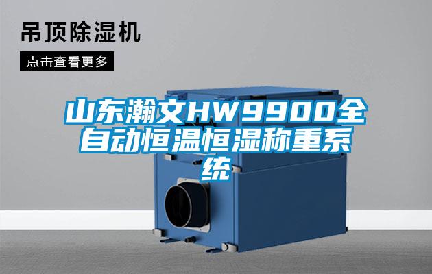 山东瀚文HW9900全自动恒温恒湿称重系统