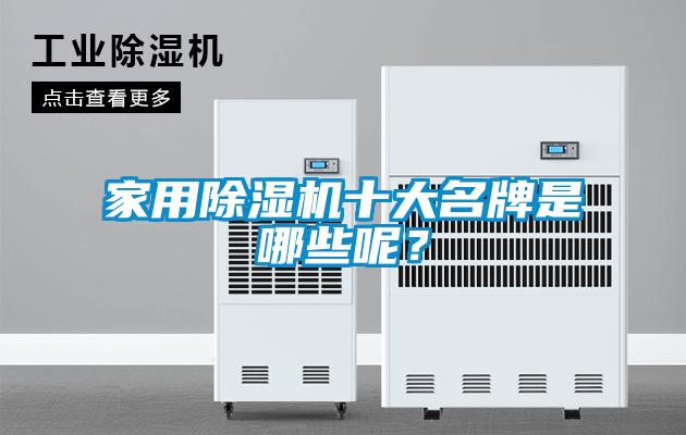 家用除湿机十大名牌是哪些呢？