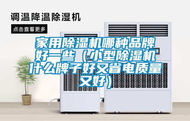 家用除湿机哪种品牌好一些（小型除湿机什么牌子好又省电质量又好）