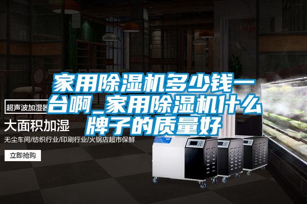 家用除湿机多少钱一台啊_家用除湿机什么牌子的质量好