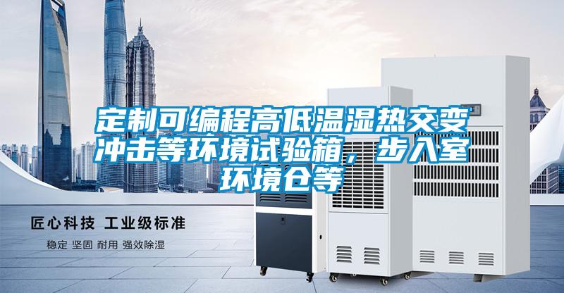 定制可编程高低温湿热交变冲击等环境试验箱，步入室环境仓等