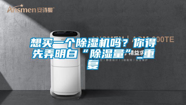 想买一个除湿机吗?你得先弄明白“除湿量”_重复