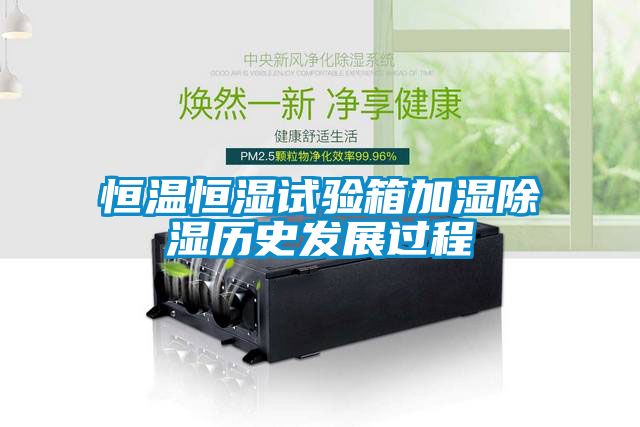 恒温恒湿试验箱加湿除湿历史发展过程
