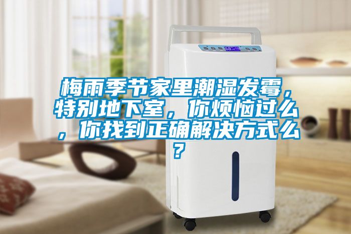 梅雨季节家里潮湿发霉，特别地下室，你烦恼过么，你找到正确解决方式么？
