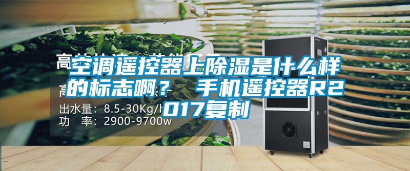 空调遥控器上除湿是什么样的标志啊？ 手机遥控器R2017复制