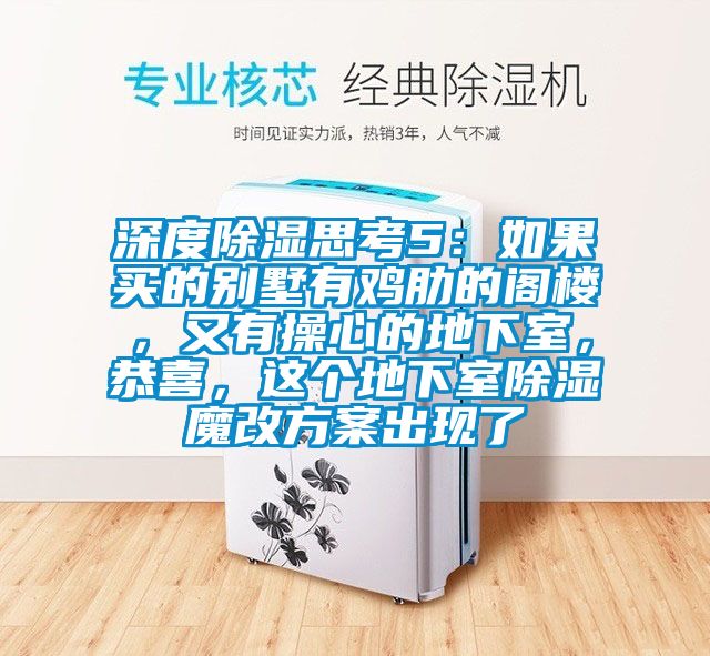 深度除湿思考5：如果买的别墅有鸡肋的阁楼，又有操心的地下室，恭喜，这个地下室除湿魔改方案出现了