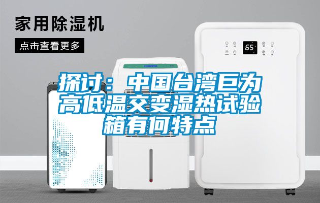 探讨：中国台湾巨为高低温交变湿热试验箱有何特点