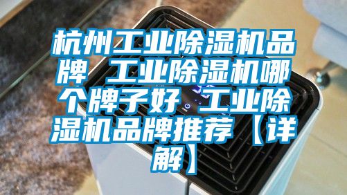 杭州工业除湿机品牌 工业除湿机哪个牌子好 工业除湿机品牌推荐【详解】
