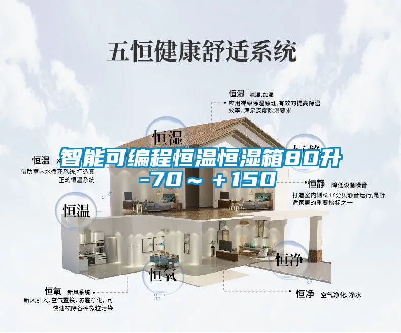 智能可编程恒温恒湿箱80升 -70～＋150℃