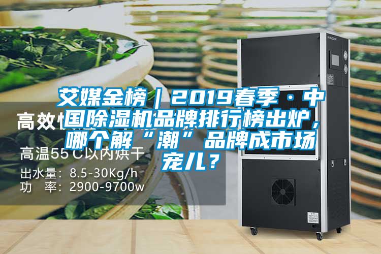 艾媒金榜｜2019春季·中国除湿机品牌排行榜出炉，哪个解“潮”品牌成市场宠儿？
