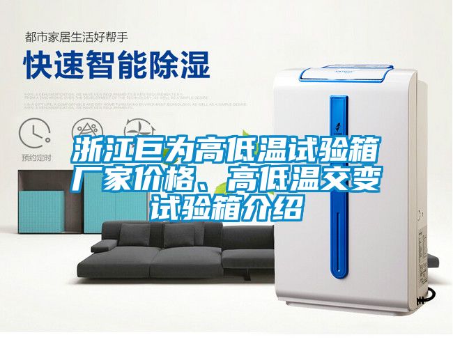 浙江巨为高低温试验箱厂家价格、高低温交变试验箱介绍