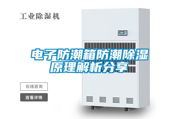 电子防潮箱防潮除湿原理解析分享