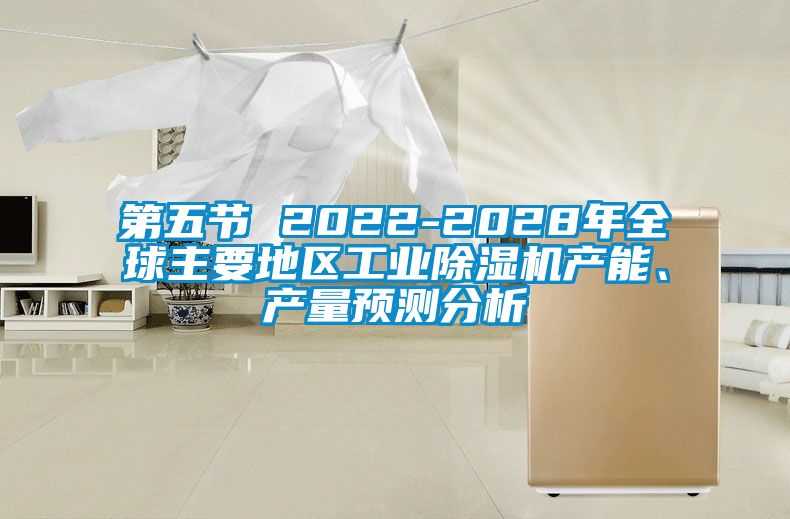 第五节 2022-2028年全球主要地区工业除湿机产能、产量预测分析