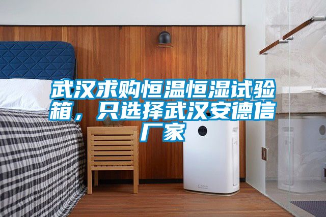 武汉求购恒温恒湿试验箱，只选择武汉安德信厂家