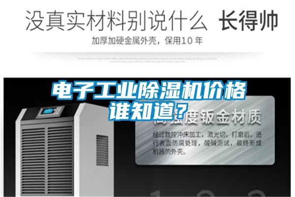 电子工业除湿机价格谁知道？