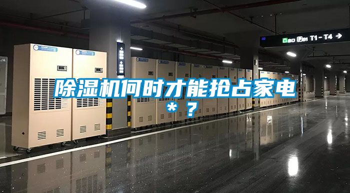 除湿机何时才能抢占家电＊？