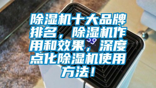除湿机十大品牌排名，除湿机作用和效果，深度点化除湿机使用方法！