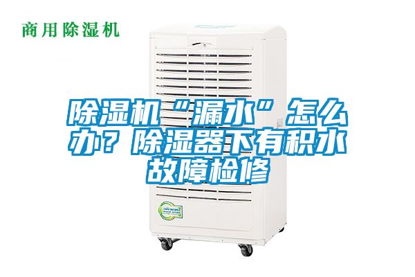 除湿机“漏水”怎么办？除湿器下有积水故障检修