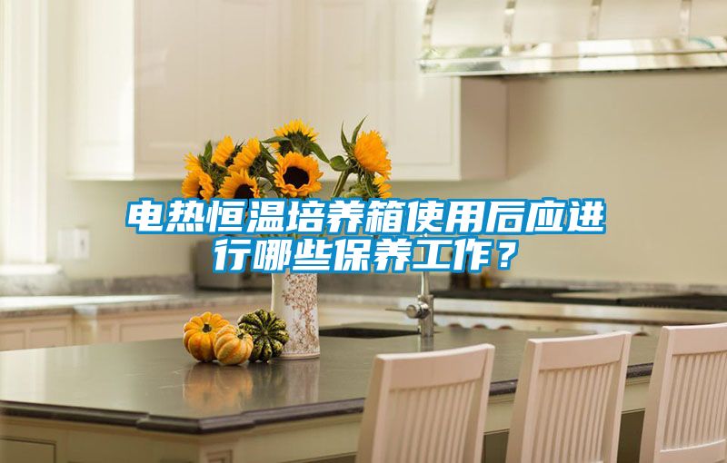 电热恒温培养箱使用后应进行哪些保养工作？