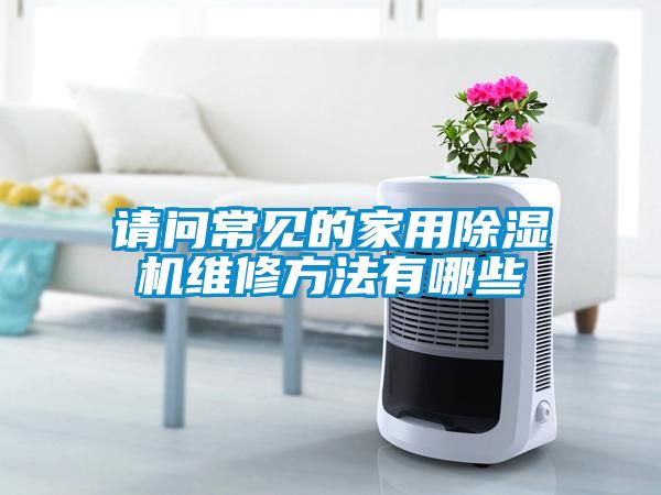 请问常见的家用除湿机维修方法有哪些