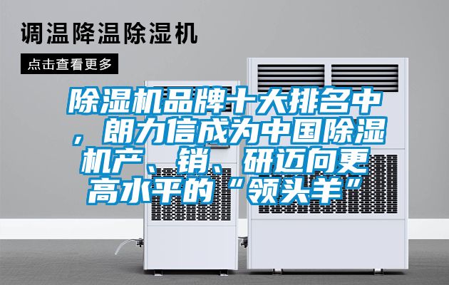 除湿机品牌十大排名中，朗力信成为中国除湿机产、销、研迈向更高水平的“领头羊”