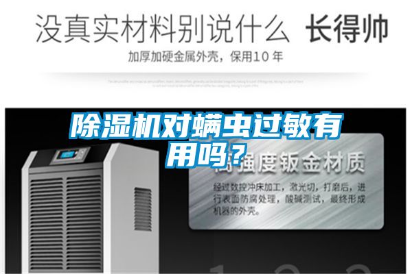 除湿机对螨虫过敏有用吗？