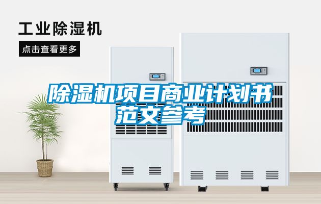 除湿机项目商业计划书范文参考