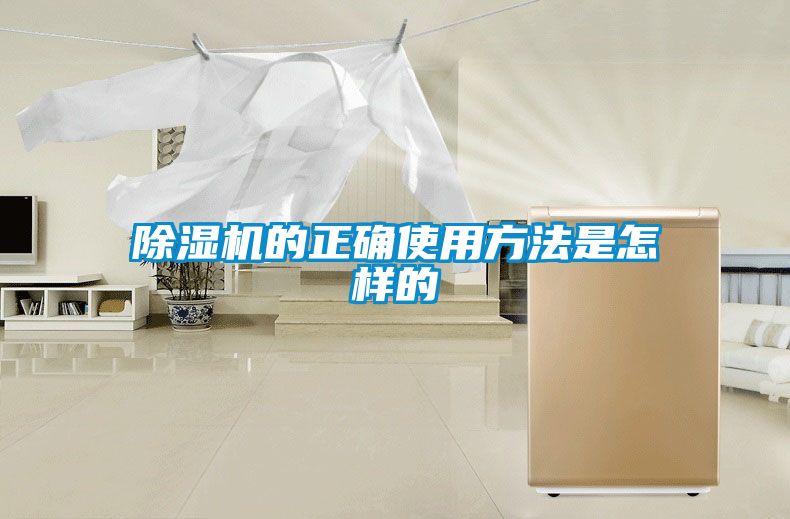 除湿机的正确使用方法是怎样的