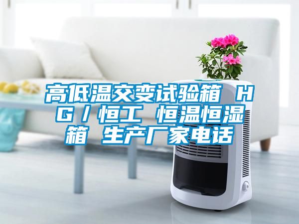 高低温交变试验箱 HG／恒工 恒温恒湿箱 生产厂家电话