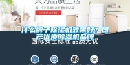 什么牌子除湿机效果好？国产优质除湿机品牌